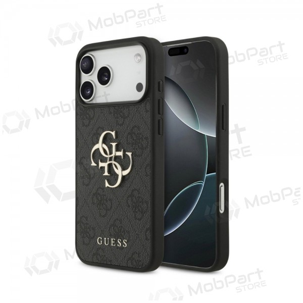 Apple iPhone 18 Pro ümbris - Guess PU 4G Metal Logo (hall)