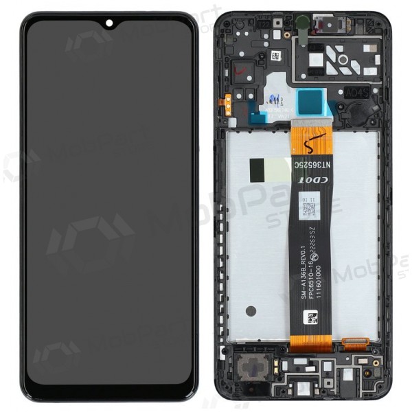 Samsung Galaxy A04s ekraan (mustad) (koos raamiga) (originaalne) Samsung Galaxy A04s ekraan (mustad) (koos raamiga) (originaalne)