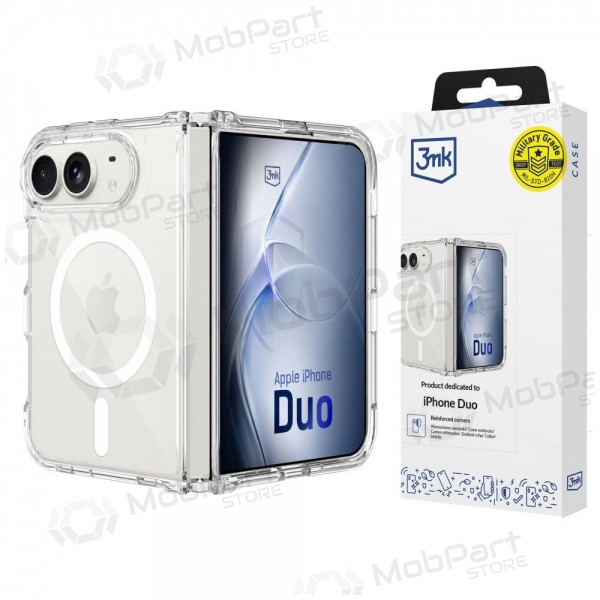 Apple iPhone Duo ümbris - "3mk Armor MagCase" (läbipaistev)
