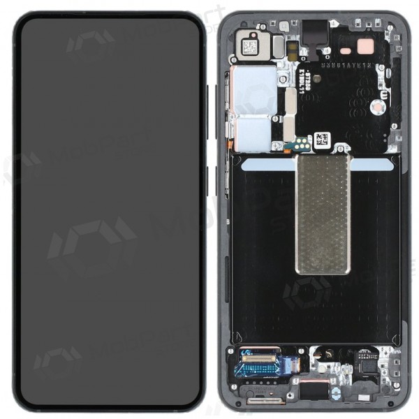 Ekranas Samsung S911 S23 5G su lietimui jautriu stikliuku ja rėmeliu Phantom Black originaalne (service pack) Ekranas Samsung S911 S23 5G su lietimui jautriu stikliuku ja rėmeliu Phantom Black originaalne (service pack)