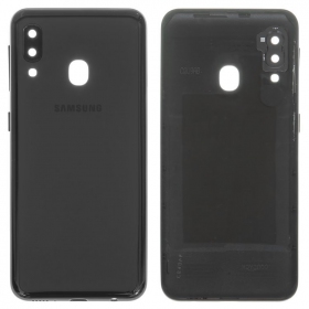 Samsung A202 Galaxy A20e 2019 patareipesade kaas (tagakaas) (mustad) (kasutatud grade C, originaalne)