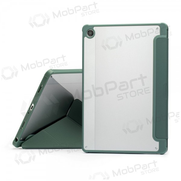 Samsung Galaxy Tab A9 8.7, Tab A11 8.7 ümbris - Reach Origami (tume roheline)