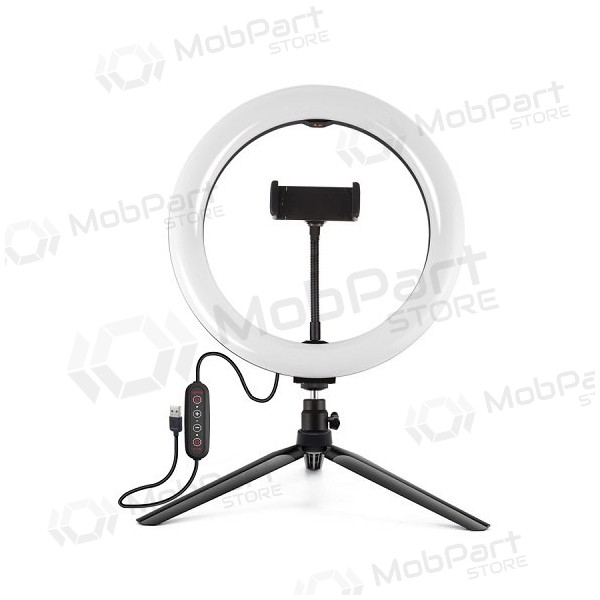 LED žiedine lamp 26cm, su trikoju stovu 8.3cm, USB LED žiedine lamp 26cm, su trikoju stovu 8.3cm, USB