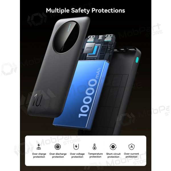 Väline patarei / aku Power Bank Joyroom JR-PBF12 10000mAh must Väline patarei / aku Power Bank Joyroom JR-PBF12 10000mAh must