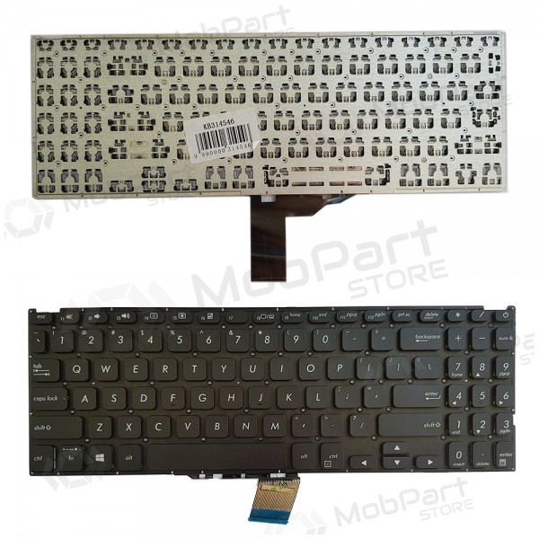Asus X512J, X512F X512D X512U, US klaviatuur Asus X512J, X512F X512D X512U, US klaviatuur