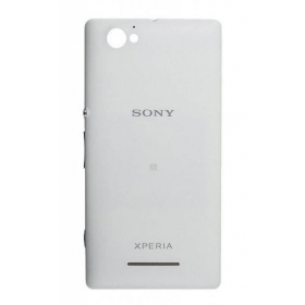 Sony Xperia M patareipesade kaas (tagakaas) (valged) (kasutatud grade A, originaalne)
