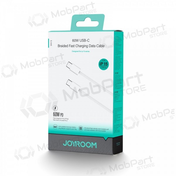 USB kaabel Joyroom S-A45 USB-C to USB-C 60W 1.0m valged