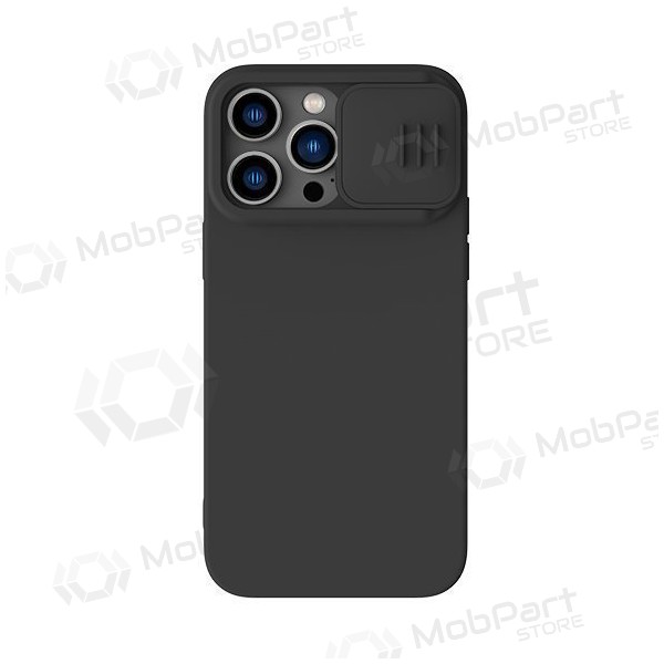 Apple iPhone 15 Plus ümbris „Nillkin Silicone“ (mustad)