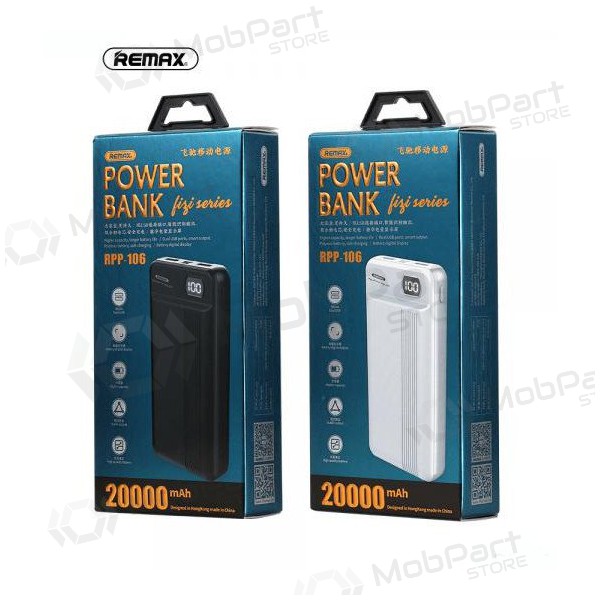 Väline patarei / aku Power Bank Remax RPP-106 20000mAh (must)