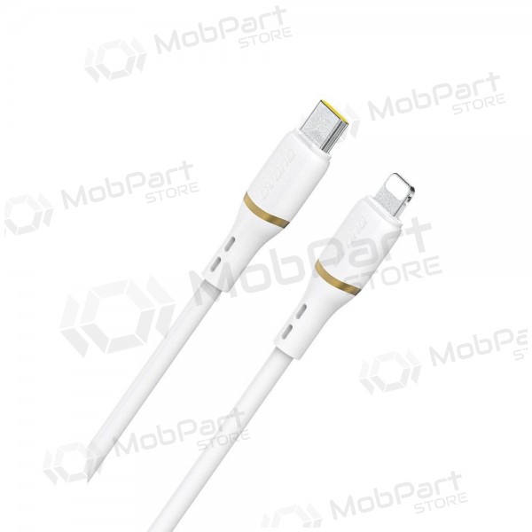 Lightning kaabel Dudao L25X USB-C to Lightning 1 m 30 W valge