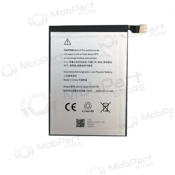 GOOGLE Pixel 3 XL patarei / aku (3430mAh) GOOGLE Pixel 3 XL patarei / aku (3430mAh)