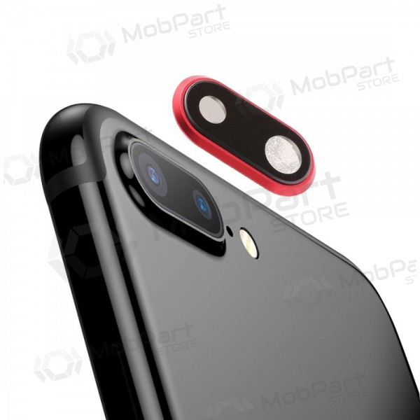 Apple iPhone 8 Plus kaamera klaas (punane) (koos raamiga) Apple iPhone 8 Plus kaamera klaas (punane) (koos raamiga)