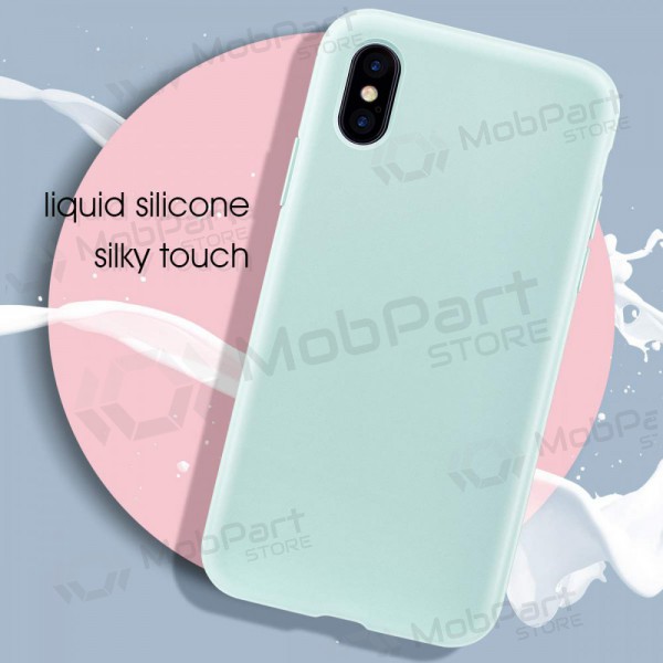 Apple iPhone 13 ümbris - Liquid Silicone 1.5mm (piparmündiroheline)