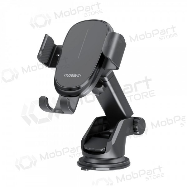 Automobilinis laikiklis-laadija Choetech T203-F 15W Gravity Car Charger Holder mustad