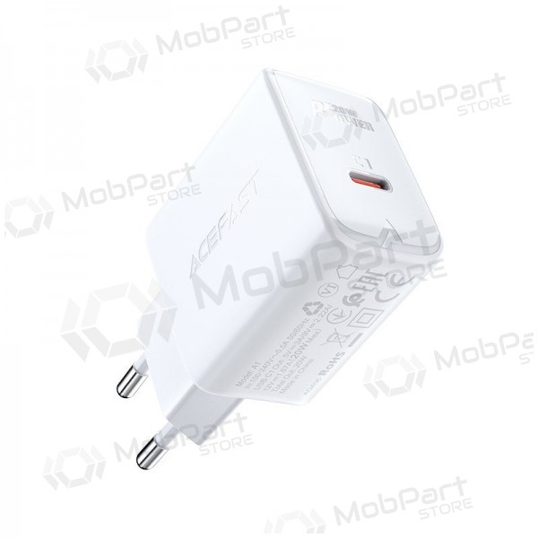 Laadija buitinis Acefast A1 PD20W USB-C valged