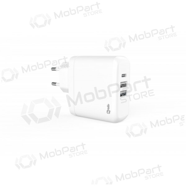 Laadija BeHello USB-C 45W PD + 2 USB (valged)