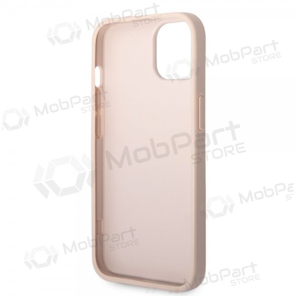 Apple iPhone 14 ümbris - Guess PU 4G Metal Logo (roosa)