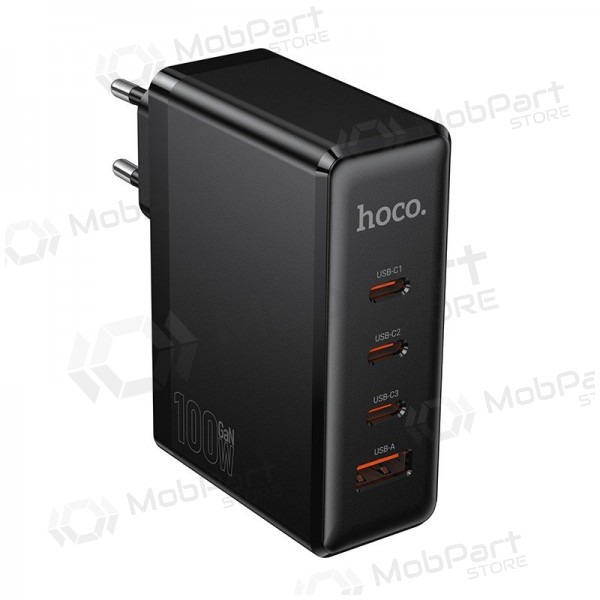 Telefonilaadija Hoco N85 100 W 3x USB-C + USB-A must
