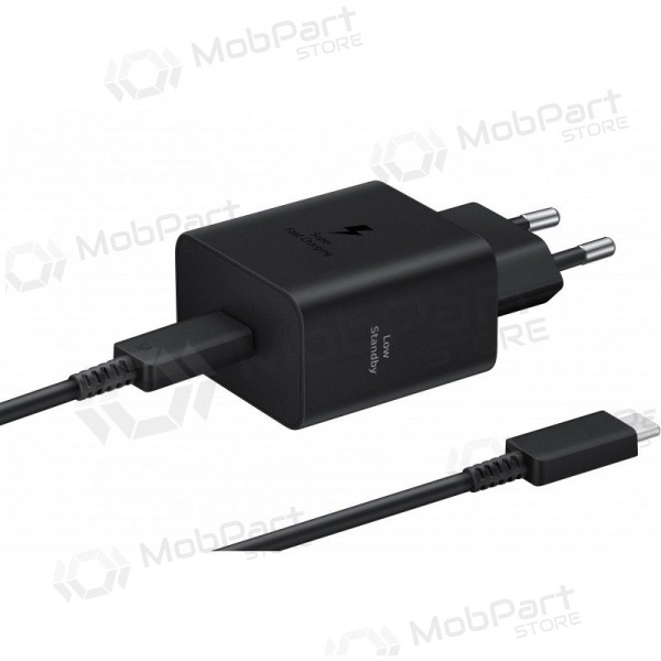 Laadija Samsung EP-T4511XBEGEU 45W + USB-C to USB-C kaabel mustad