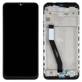 Xiaomi Redmi 9 ekraan (mustad) (koos raamiga) (service pack) (originaalne)
