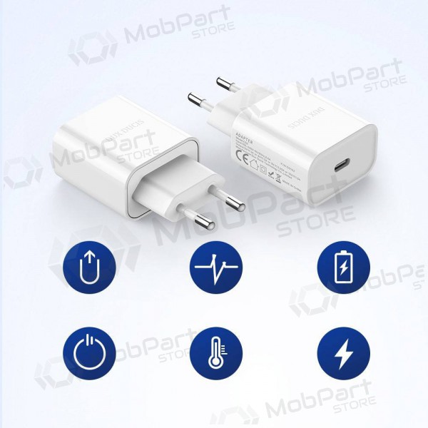 Laadija Dux Ducis C50 PD 20W Quick Charge (valged)