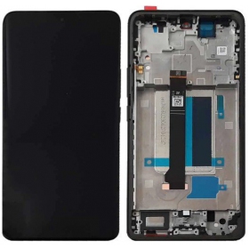 Xiaomi Redmi Note 13 Pro+ 5G ekraan (mustad) (koos raamiga) (Premium)