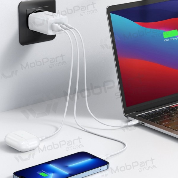 Laadija buitinis Ugreen CD275 2xUSB-C/USB-A 65W valged