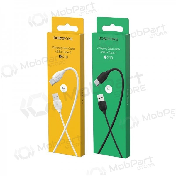 USB kaabel Borofone BX19 USB-A to USB-C 1.0m valged