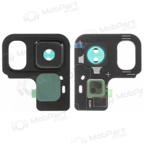 Samsung A530F Galaxy A8 2018 kaamera klaas (koos raamiga) (mustad)