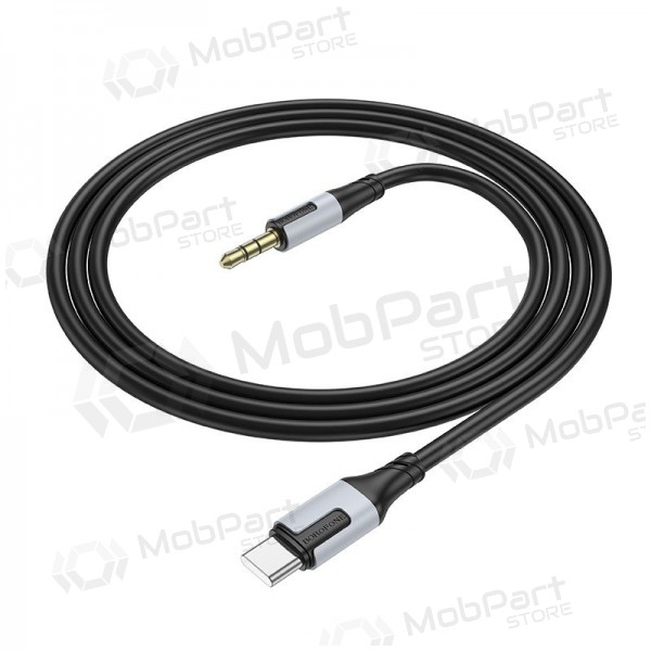 Audio kaabel Borofone BL19 USB-C to 3,5mm mustad