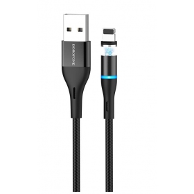 USB kaabel Borofone BU16 Skill Magnetic Lightning 1.0m (mustad)