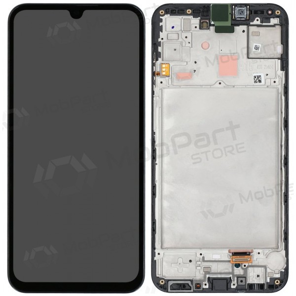 Samsung Galaxy A15 4G / A15 5G ekraan (mustad) (koos raamiga) (originaalne)