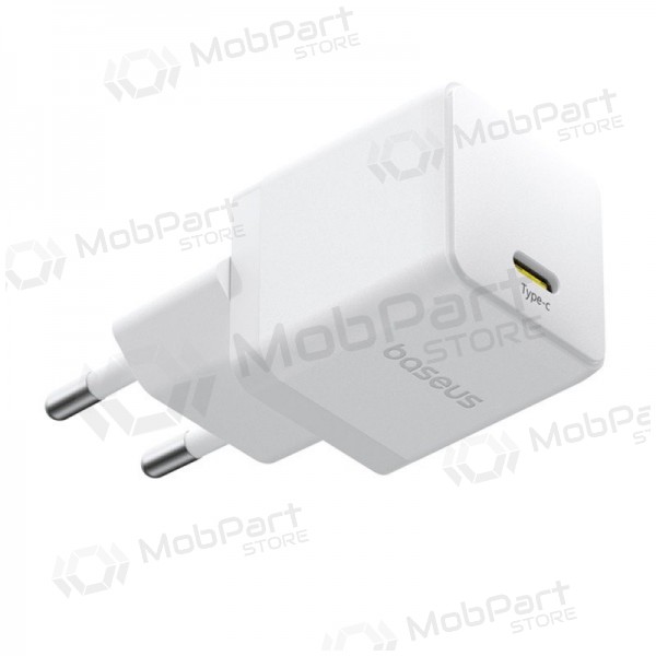 Laadija Baseus Palm 20W USB-C + USB-C to USB-C cable 1.0m valged P10111602213-01