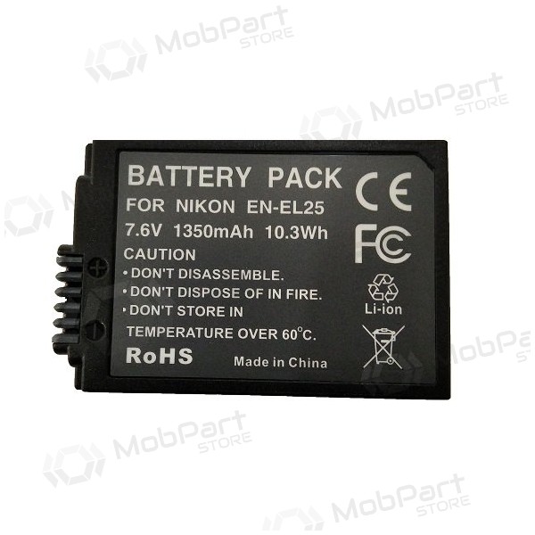 NIKON EN-EL25 1350mAh foto patarei / aku NIKON EN-EL25 1350mAh foto patarei / aku