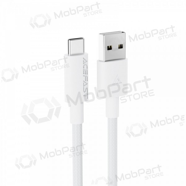 USB kaabel Acefast C18-04 USB-A to USB-C 1.2m valged