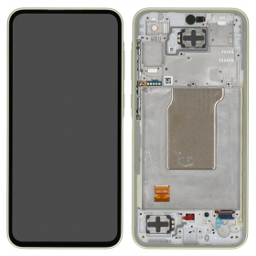 Samsung Galaxy A35 ekraan (Awesome Lemon) (koos raamiga) (originaalne)
