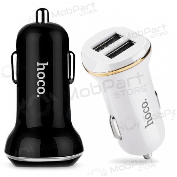 Autolaadija HOCO Z1 Dual USB (5V 2.1A) (valged)