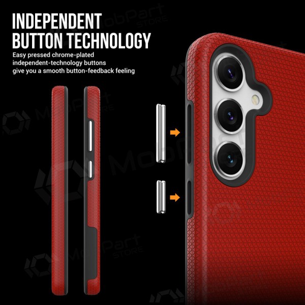 Ümbris Perfectionists Triangle Case Samsung A165 A16 4G/A166 A16 5G punane Ümbris Perfectionists Triangle Case Samsung A165 A16 4G/A166 A16 5G punane