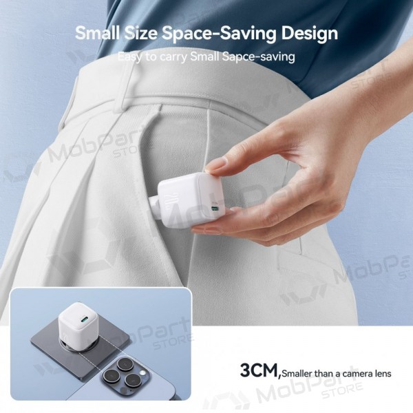 Laadija Joyroom JR-TCG08 USB-C GaN PD20W valged