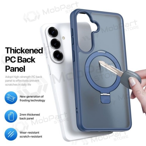 Samsung Galaxy S26+ ümbris - Dux Ducis Yind Magnetic Stand (tumesinine)