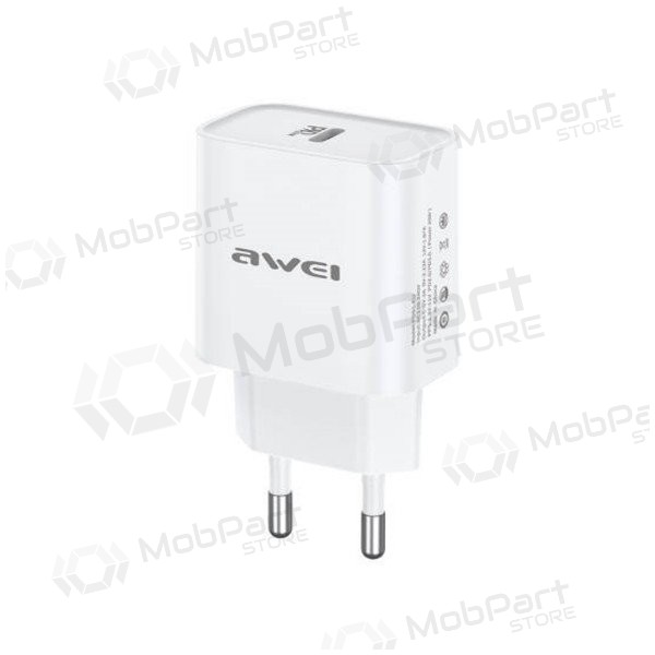 Telefoni laadija Awei PD61-EU 20 W USB-C valge