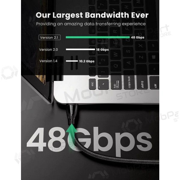 HDMI-kaabel Ugreen HD140 HDMI 2.1 8K 60 Hz 3 m must