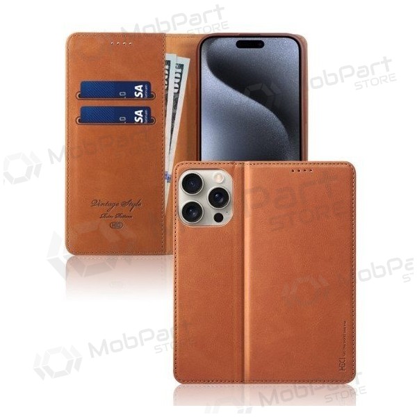 Ümbris HDD Magnetic Wallet Case Apple iPhone 12/12 Pro pruun