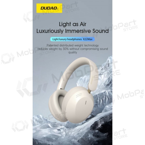 Juhtmevabad kõrvaklapid mikrofoniga Dudao X22Max Bluetooth USB-C valged