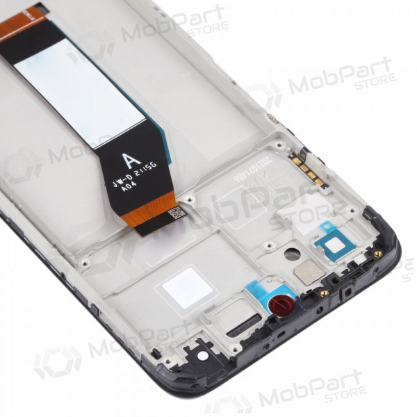 Xiaomi Redmi 10 2021 ekraan (mustad) (koos raamiga) (originaalne)