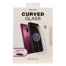 LCD apsauginis stikliukas Nano Optics 5D UV Glue Samsung S928 S24 Ultra lenktas läbipaistev