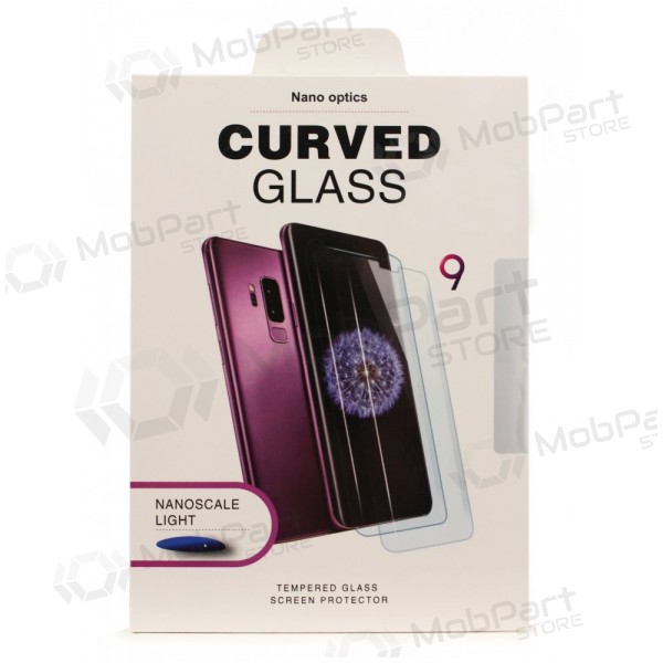 LCD apsauginis stikliukas Nano Optics 5D UV Glue Samsung S928 S24 Ultra lenktas läbipaistev