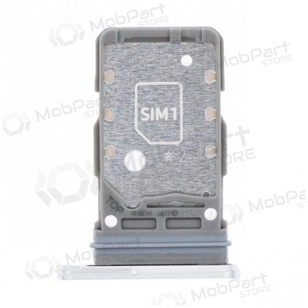 Samsung G991B Galaxy S21 5G SIM kaardi hoidja (valged)