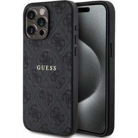 Apple iPhone 15 Pro Max ümbris - Guess PU Leather 4G Colored Ring MagSafe