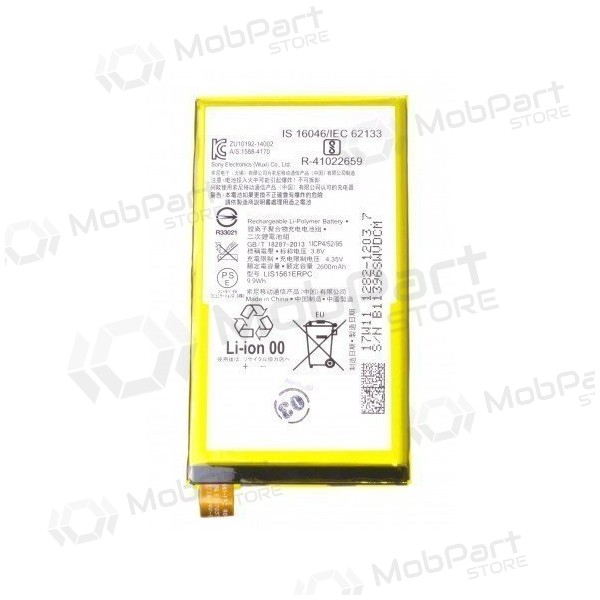 Sony Xperia Z3 Compact D5803 (LIS1561ERPC) patarei / aku (2600mAh) Sony Xperia Z3 Compact D5803 (LIS1561ERPC) patarei / aku (2600mAh)